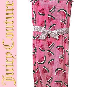 Juicy Couture Home Watermelon Print Plush Throw Blanket